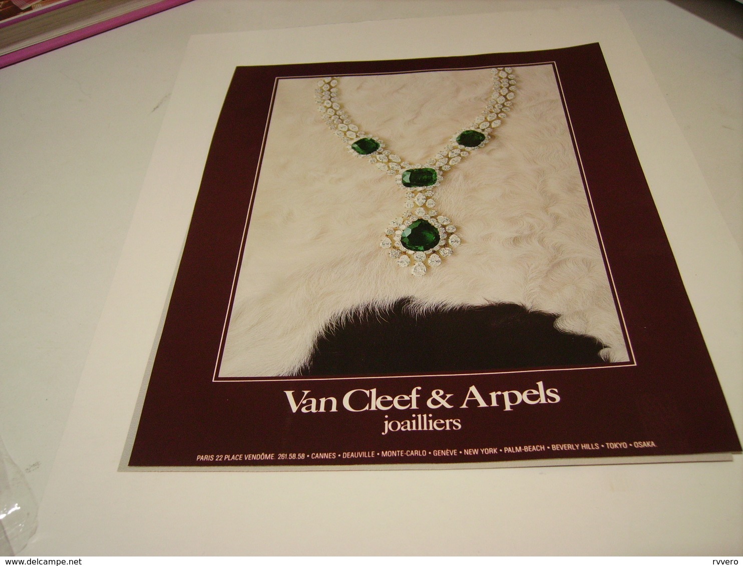 ANCIENNE PUBLICITE JOAILLIER VAN CLEEF & ARPELS  1978 - Other & Unclassified