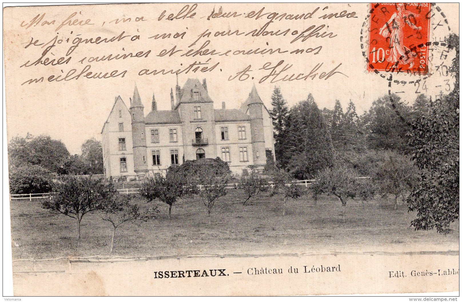 V15420 Cpa 63 Isserteaux - Château Du Léobard - Autres & Non Classés
