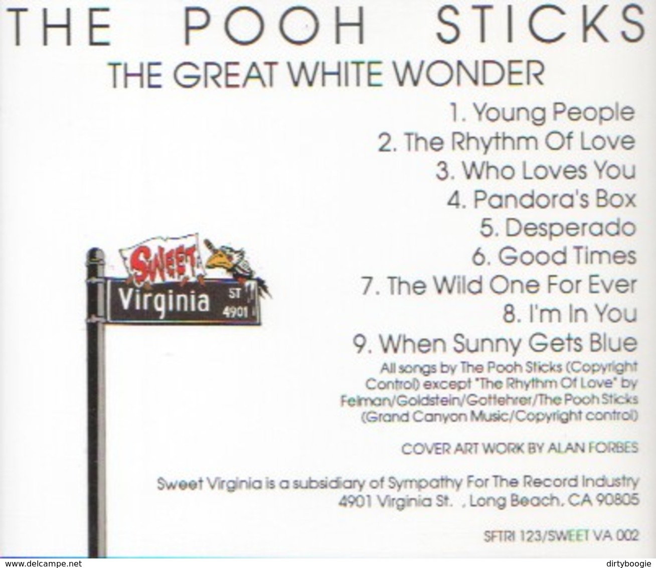 POOOH STICKS - The Great White Wonder - CD - INDIE PSYCHE POP - Rock
