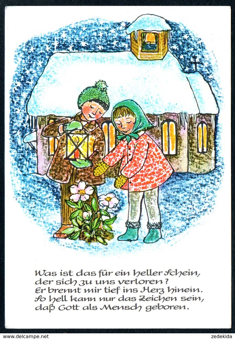 B5064 - Ursula Walch Glückwunschkarte - Weihnachten - Kinder - Max Müller DDR - Sonstige & Ohne Zuordnung