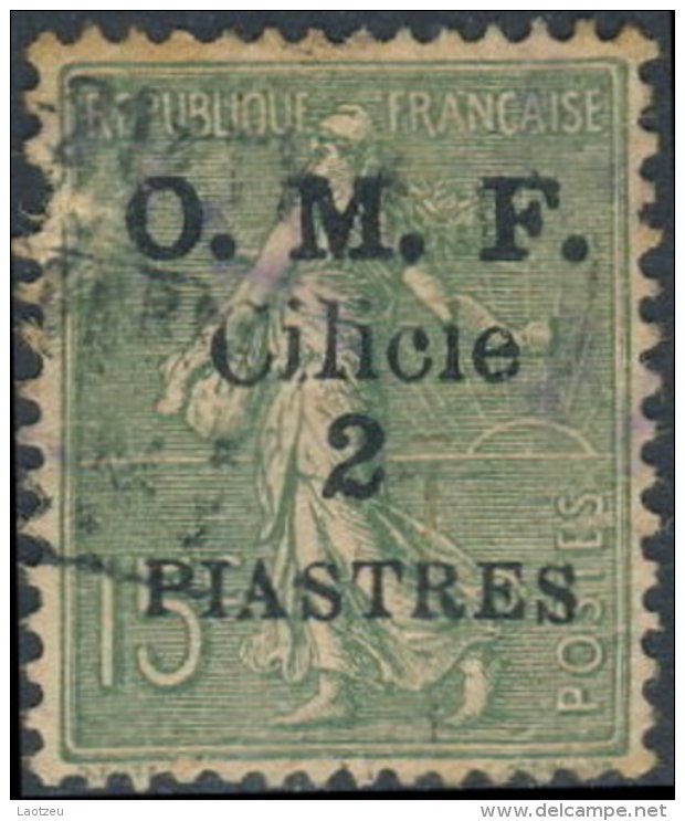 Cilicie 1920 OMF. ~ YT 93 - 2 Pi / 15 C. Semeuse Lignée - Used Stamps