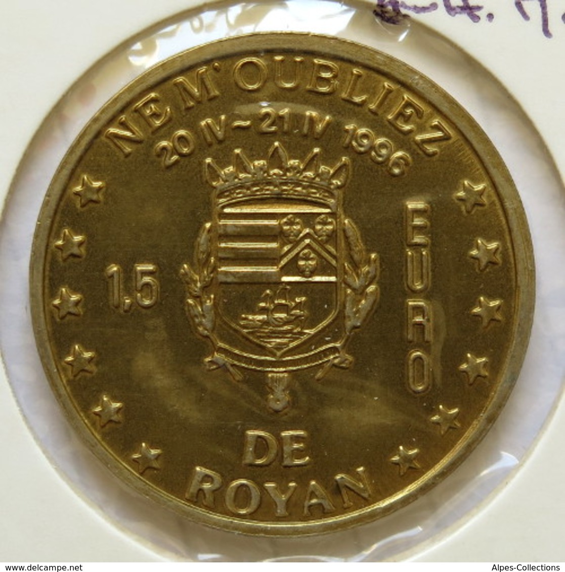 ROYAN - EU0015.1 - 1,5 EURO DES VILLES - Réf: NR - 1996 - Euros De Las Ciudades