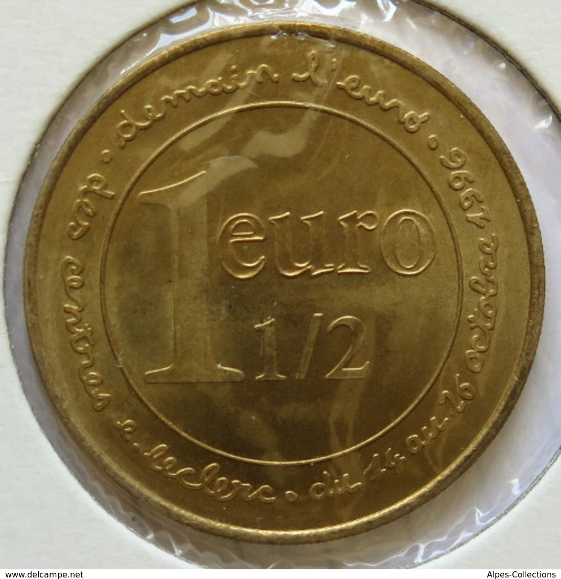 CENTRE E.LECLERC - EU0015.5 - 1,5 EURO DES SOCIETES - Réf: T581 - 1996 - Euros De Las Ciudades