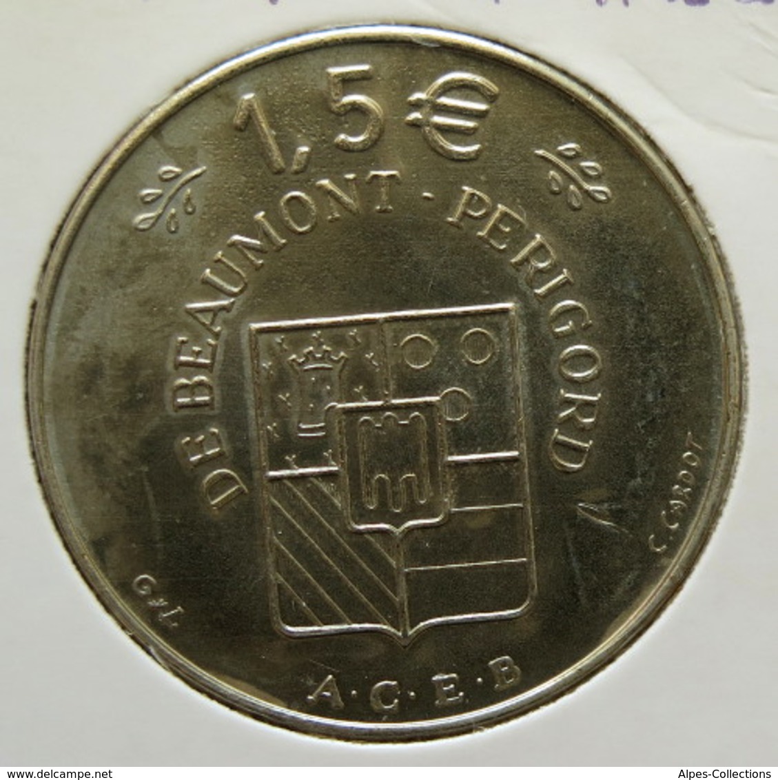 BEAUMONT DU PERIGORD - EU0015.1 - 1,5 EURO DES VILLES - Réf: NR - 1997 - Euros De Las Ciudades