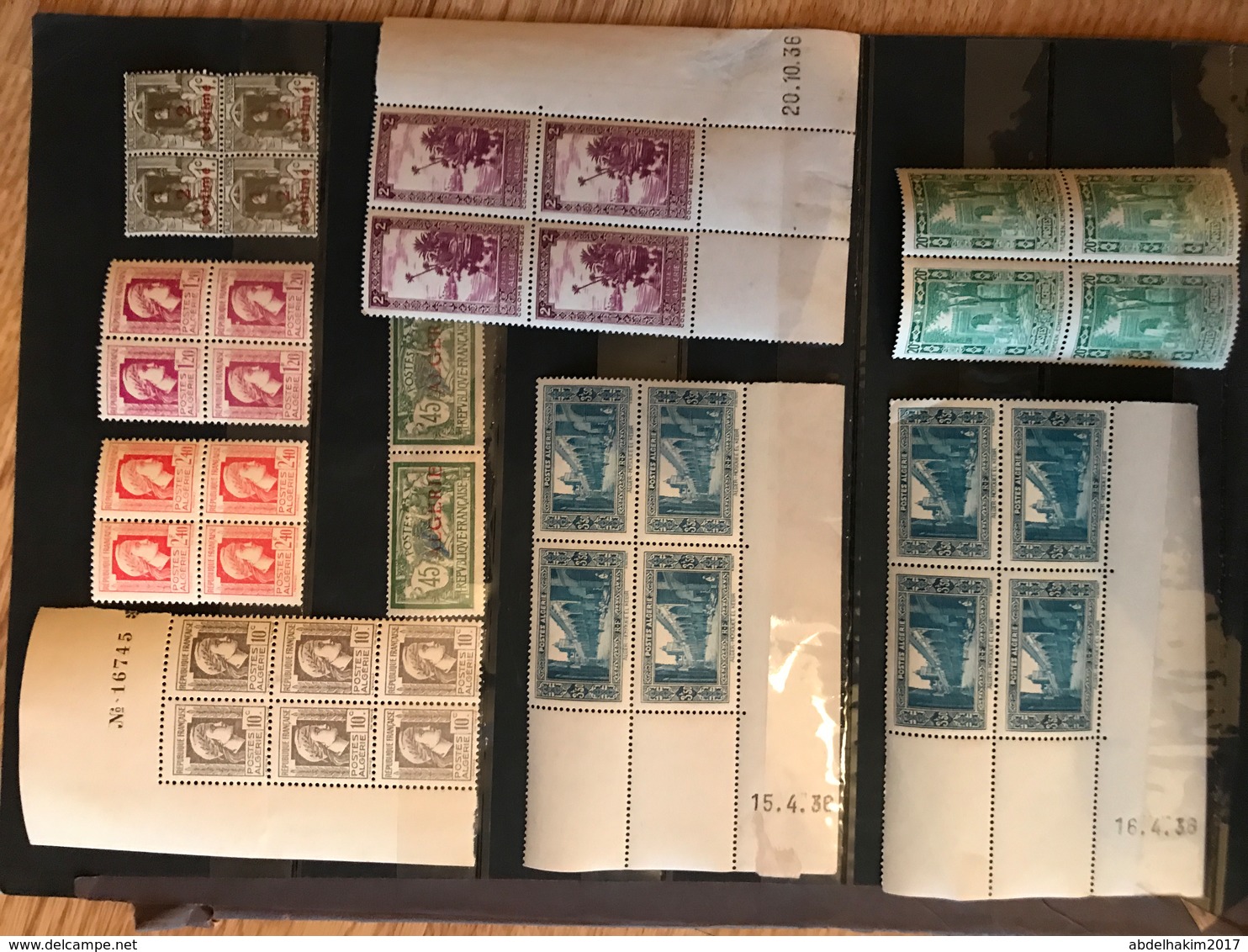 Algérie/Algeria Blocs, Pairs, Coins Datés... Neufs Avec Quelques Défauts Mineurs - Collections, Lots & Séries