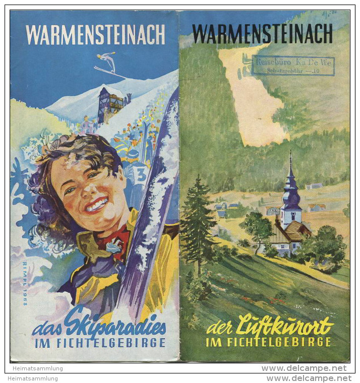 Warmensteinach 1956 - 8 Seiten Mit 12 Abbildungen - Titelbild Rimpl 1953 - Beieren