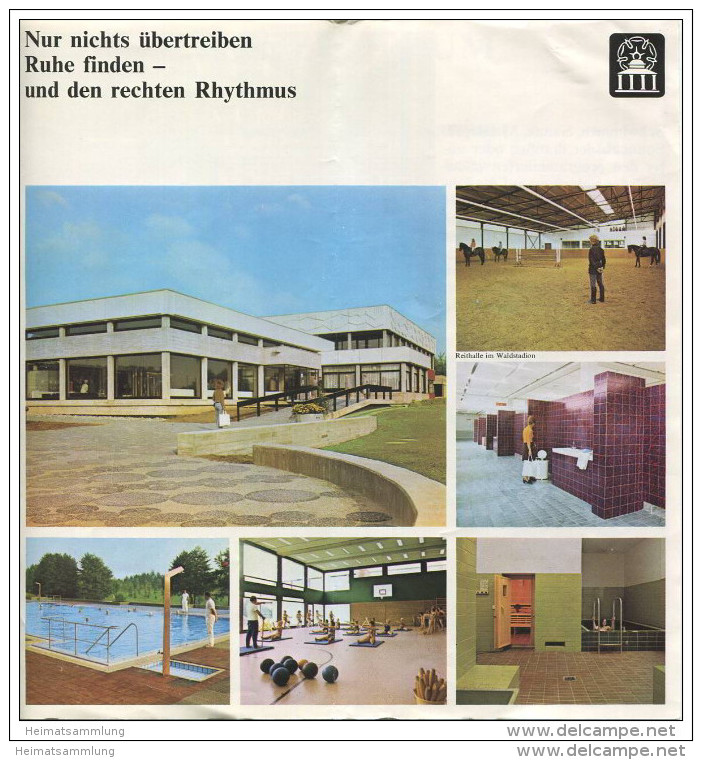 Bad Meinberg 70er Jahre - 16 Seiten Mit 25 Abbildungen Gestaltung Und Aquarelle Gerd Zilm Löhne - Wohnungsnachweis 1974 - Renania-del-Nord-Westfalia