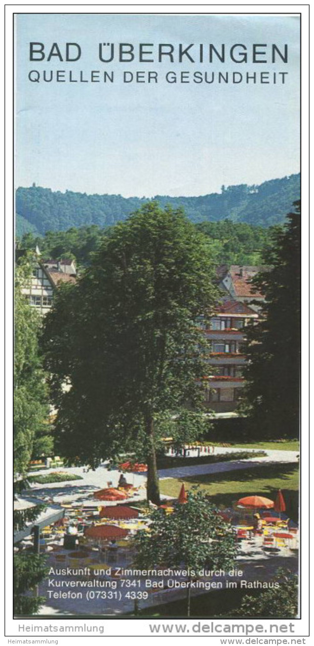 Bad Überkingen Mit Ortsteil Hausen/Fils Gemeinde Unter- Und Oberböhringen 1973 - Faltblatt Mit 15 Abbildungen - Zimmerna - Bade-Wurtemberg