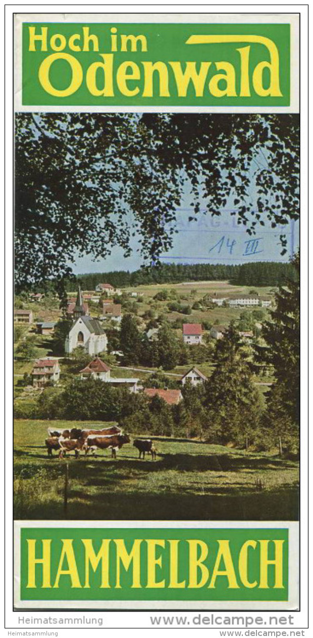 Hammelbach 1965 - Faltblatt Mit 9 Abbildungen - Beiliegend Unterkunftsverzeichnis - Hesse