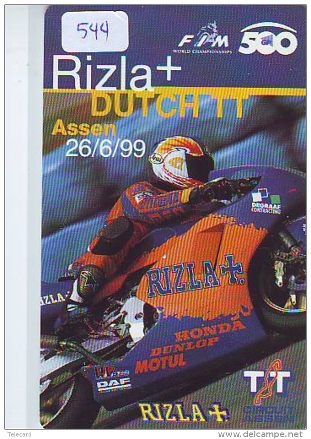 NEDERLAND CHIP TELEFOONKAART CRE 544 * MOTORRACE * TT ASSEN '99 * RIZLA * Telecarte A PUCE PAYS-BAS * ONGEBRUIKT MINT - Motorräder