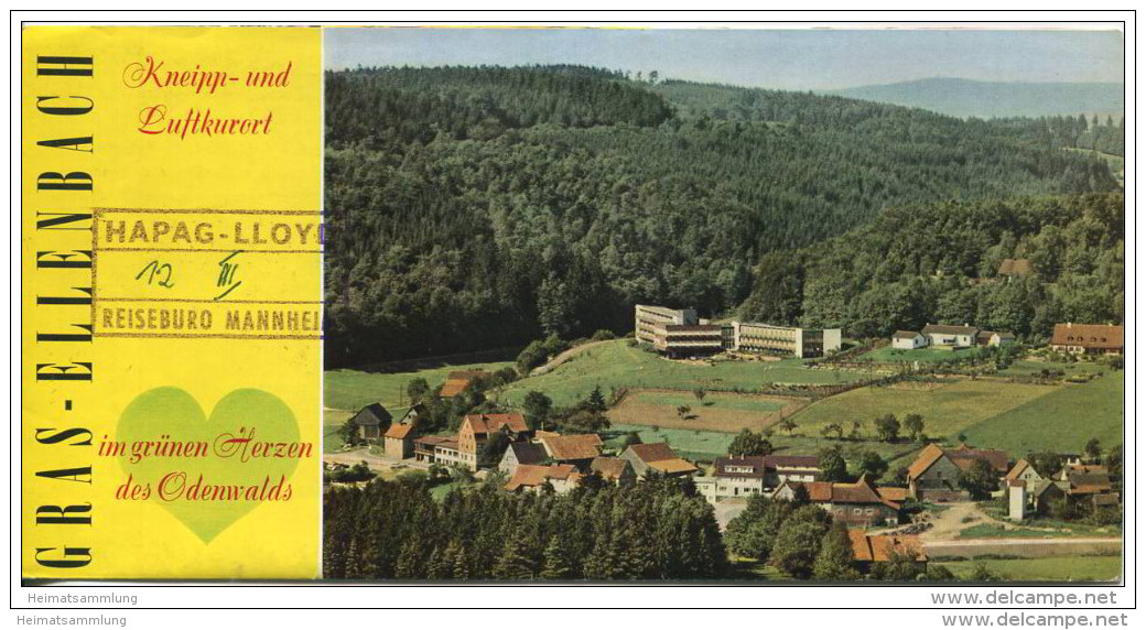 Gras-Ellenbach 1962 - Faltblatt Mit Abbildungen - Beiliegend Zimmernachweis 1965 - Hessen