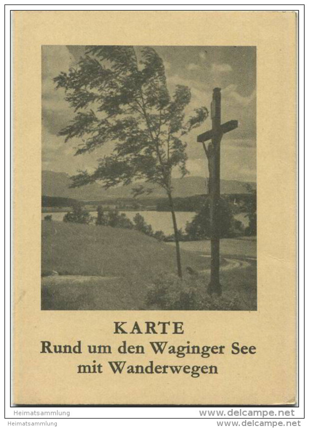 Karte Rund Um Den Waginger See Mit Wanderwegen - Herausgeber Gemeinde Kirchanschöring - Bavaria