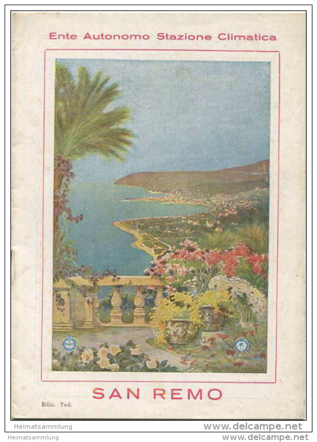San Remo 1931 - 16 Seiten Mit 26 Abbildungen - Italien