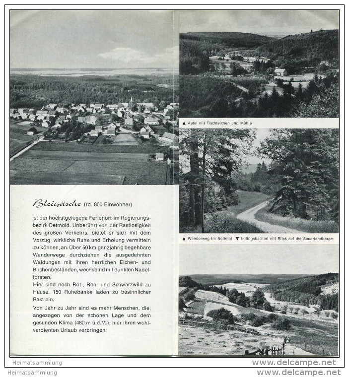 Bleiwäsche 70er Jahre - Faltblatt Mit 9 Abbildungen - Renania-del-Nord-Westfalia