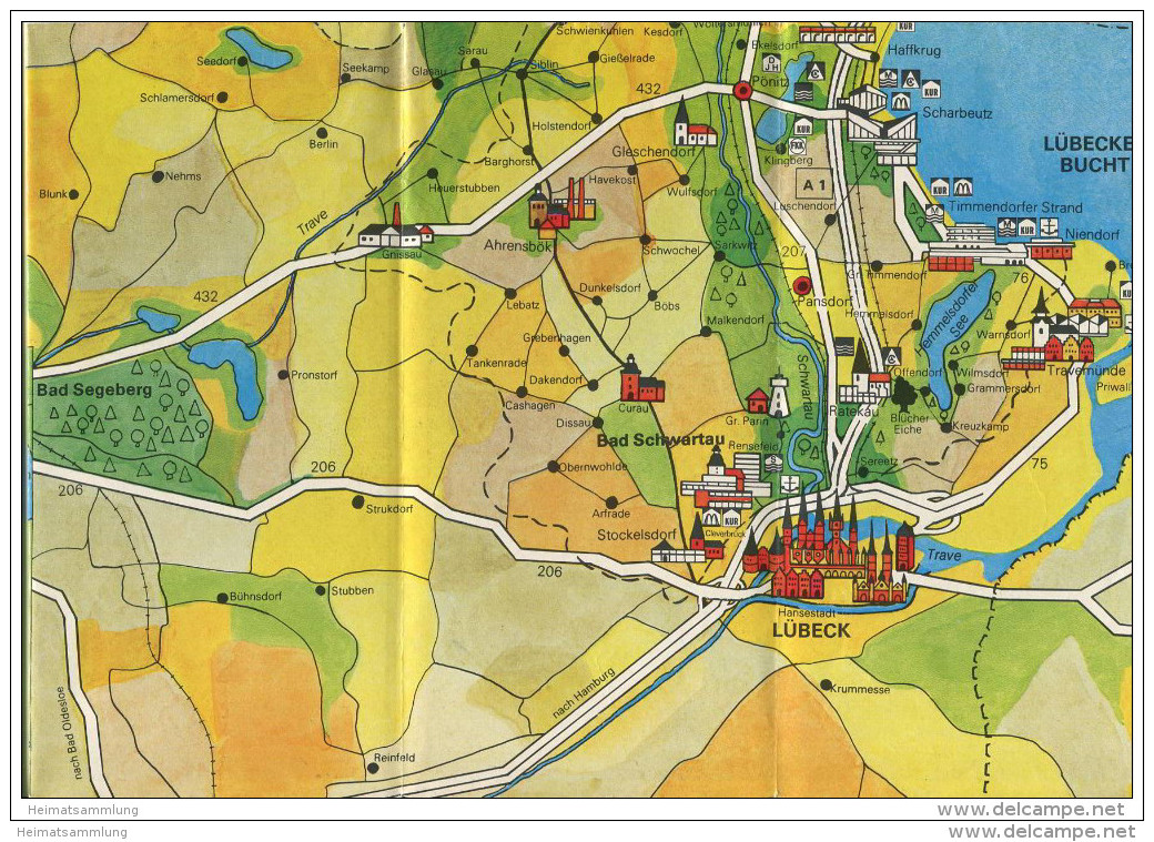 Kreis Ostholstein 70er Jahre - Der Touristikpark Im Ferienland Schleswig-Holstein - Faltblatt Mit 5 Abbildungen Und Eine - Schleswig-Holstein