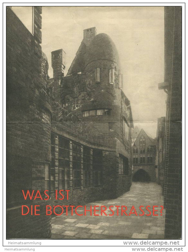 Deutschland - Bremen - Böttcherstrasse - Faltblatt Mit 8 Abbildungen - Reiseprospekte