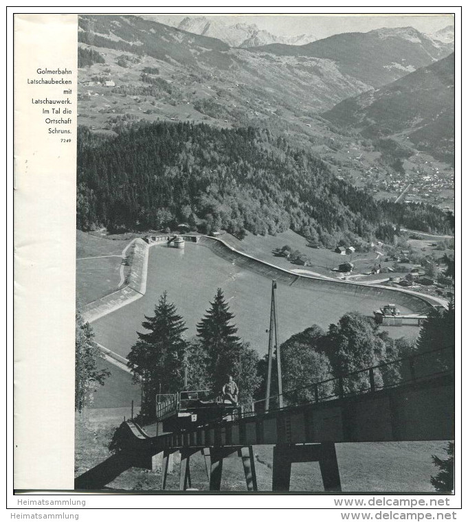 Silvretta-Hochalpenstrasse Und Bergbahnen - Vorarlberger Jllwerke AG - 16 Seiten Mit 13 Abbildungen - Beiliegend Fahrpla - Reiseprospekte