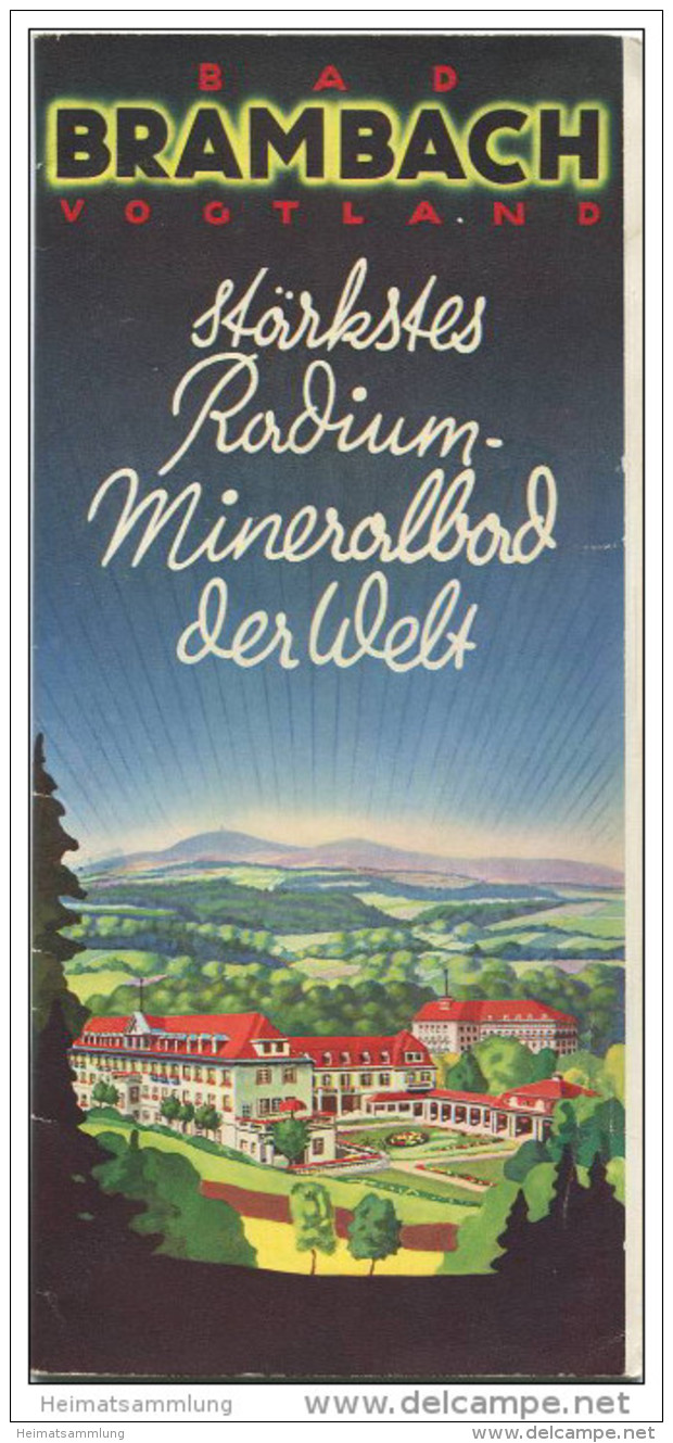 Bad Brambach 1935 - 20 Seiten Mit 41 Abbildungen - Beiliegend Kurmittelpreise - Sachsen