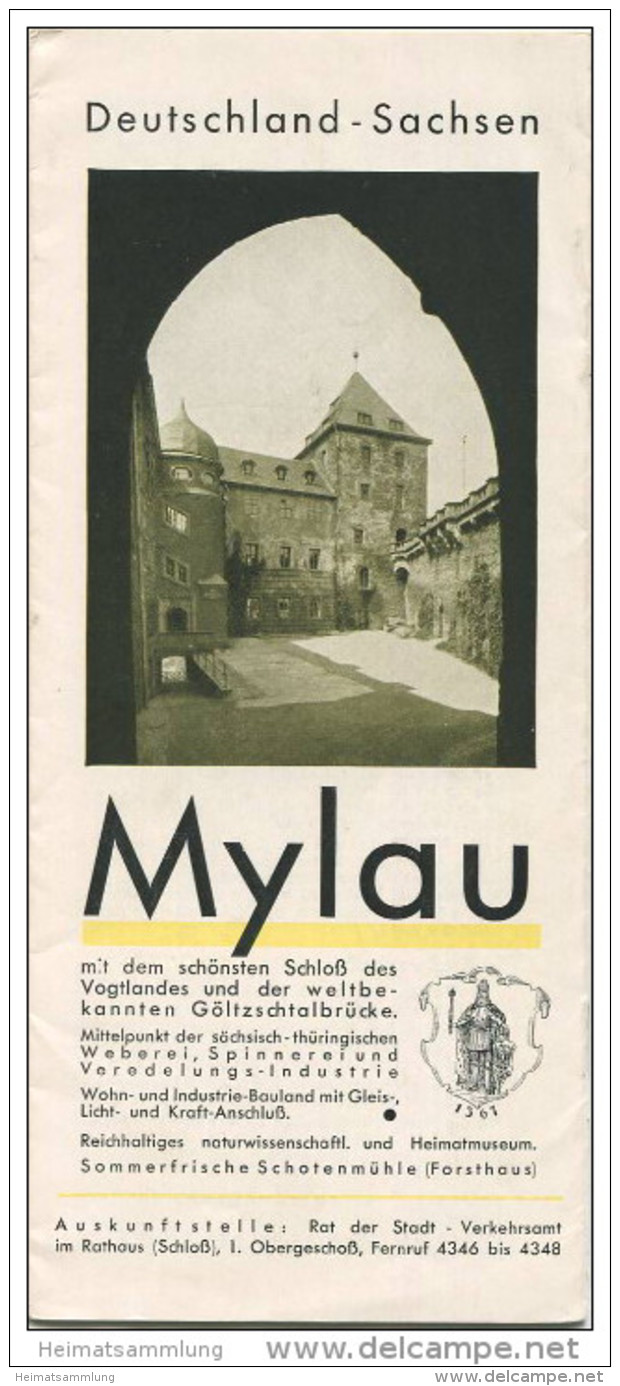 Mylau 1932 - 8 Seiten Mit 13 Abbildungen - Saxe