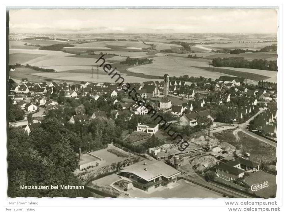 Mettmann - Metzhausen - Fliegeraufnahme - Foto-AK Grossformat - Mettmann