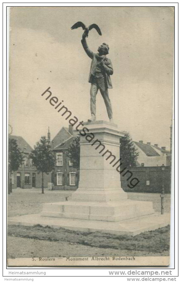 Roulers Roeselare - Monument Albrecht Rodenbach - Feldpost - Roeselare