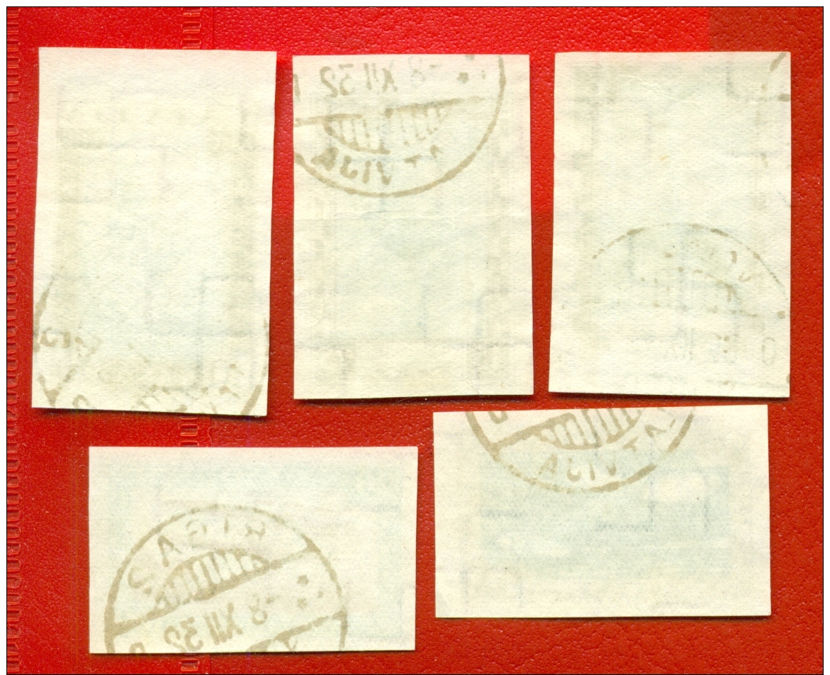 LATVIA LETTLAND 1932 SET Sc. CB9a-13a USED 496 - Latvia