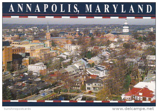 Maryland Annapolis Aerial View Of Downtown - Annapolis