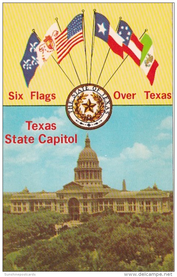 Texas Austin State Capitol Building &amp; Six Flags Over Texas - Austin
