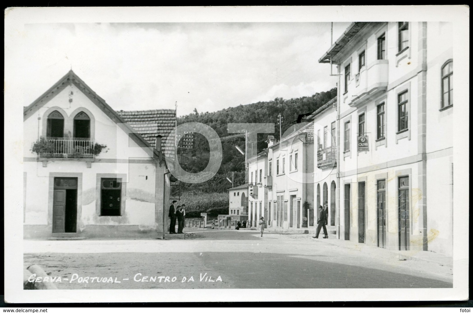 1963 REAL PHOTO FOTO POSTCARD CENTRO VILA CERVA RIBEIRA DE PENA VILA REAL PORTUGAL CARTE POSTALE - Vila Real