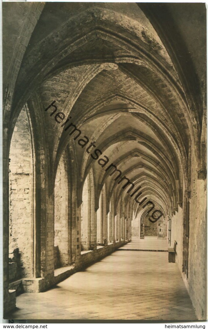 Kloster Chorin - Östlicher Kreuzgang - Foto-Ansichtskarte Handabzug - Verlag Rotophot Bestensee 60er Jahre - Chorin