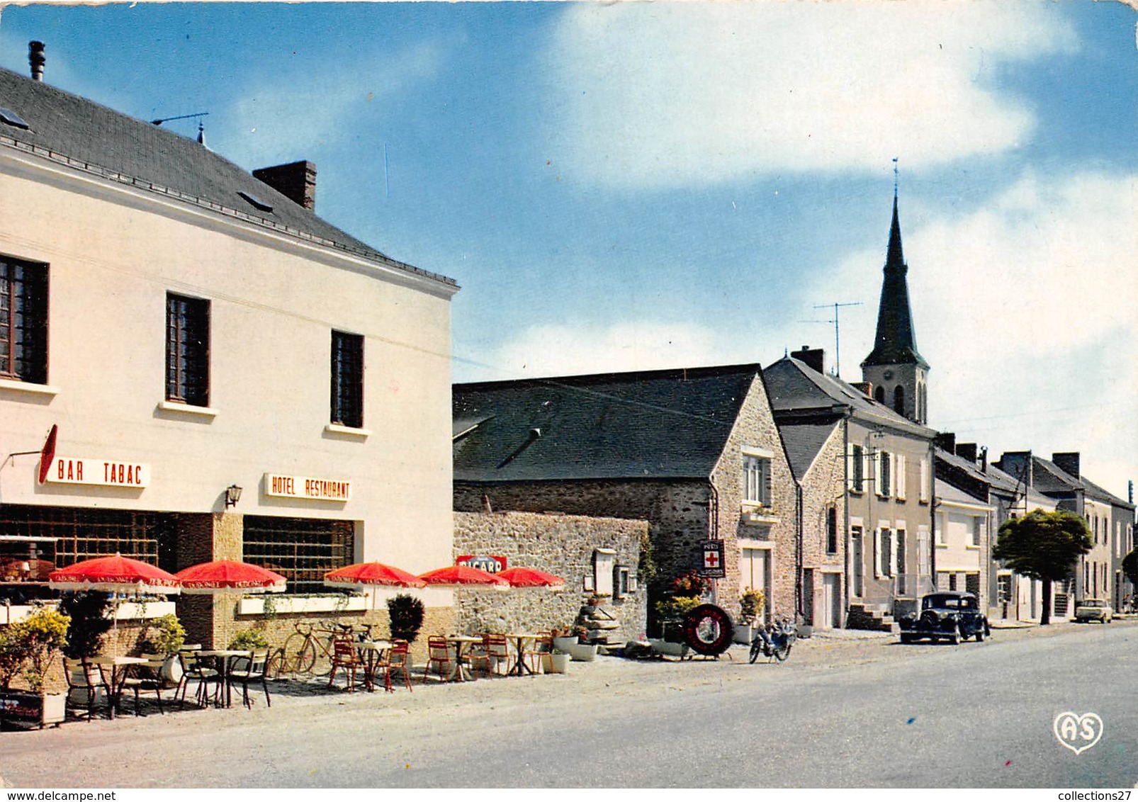 53-LOUVERNE- RUE PRINCIPALE ET HOTEL RESTAURANT DE L'ESCALE - Louverne