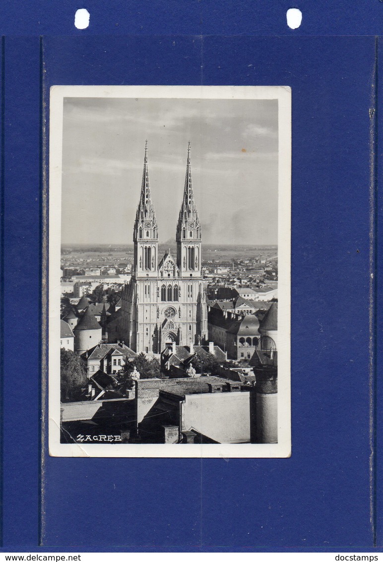 ##(DAN187)- German Occupation-Zagreb 1941-postcard Sent To Colonnello Ispettore Truppe Alpini Trento-Italy - Storia Postale