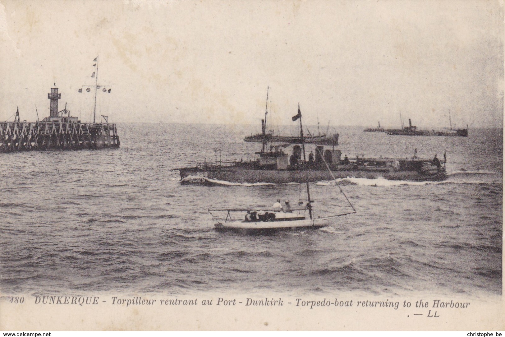 Dunkerque Torpilleur Rentrant Au Port Dunkirk Torpedo Boat (pk49638) - Dunkerque