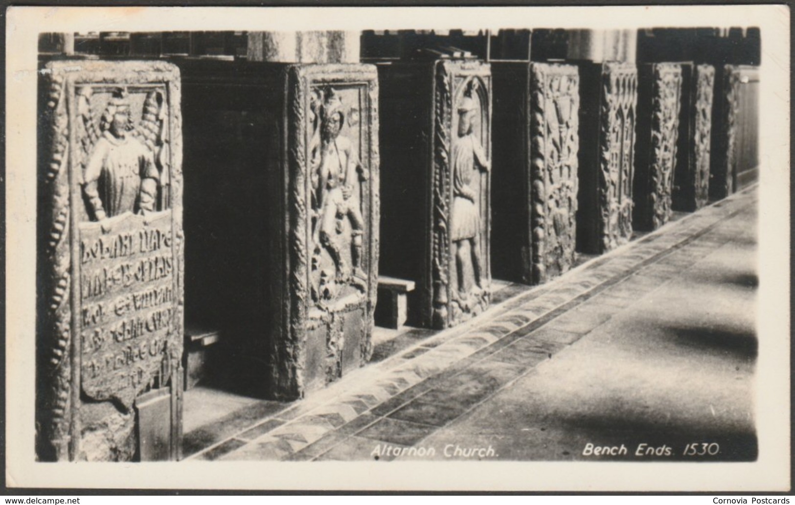 Bench Ends, Altarnon Church, Cornwall, C.1930s - RP Postcard - Other & Unclassified