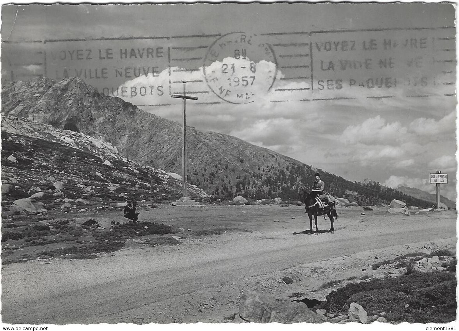 Corse Route De Calacuccia à Evisa Col De Vergio Circulee En 1957 - Autres & Non Classés
