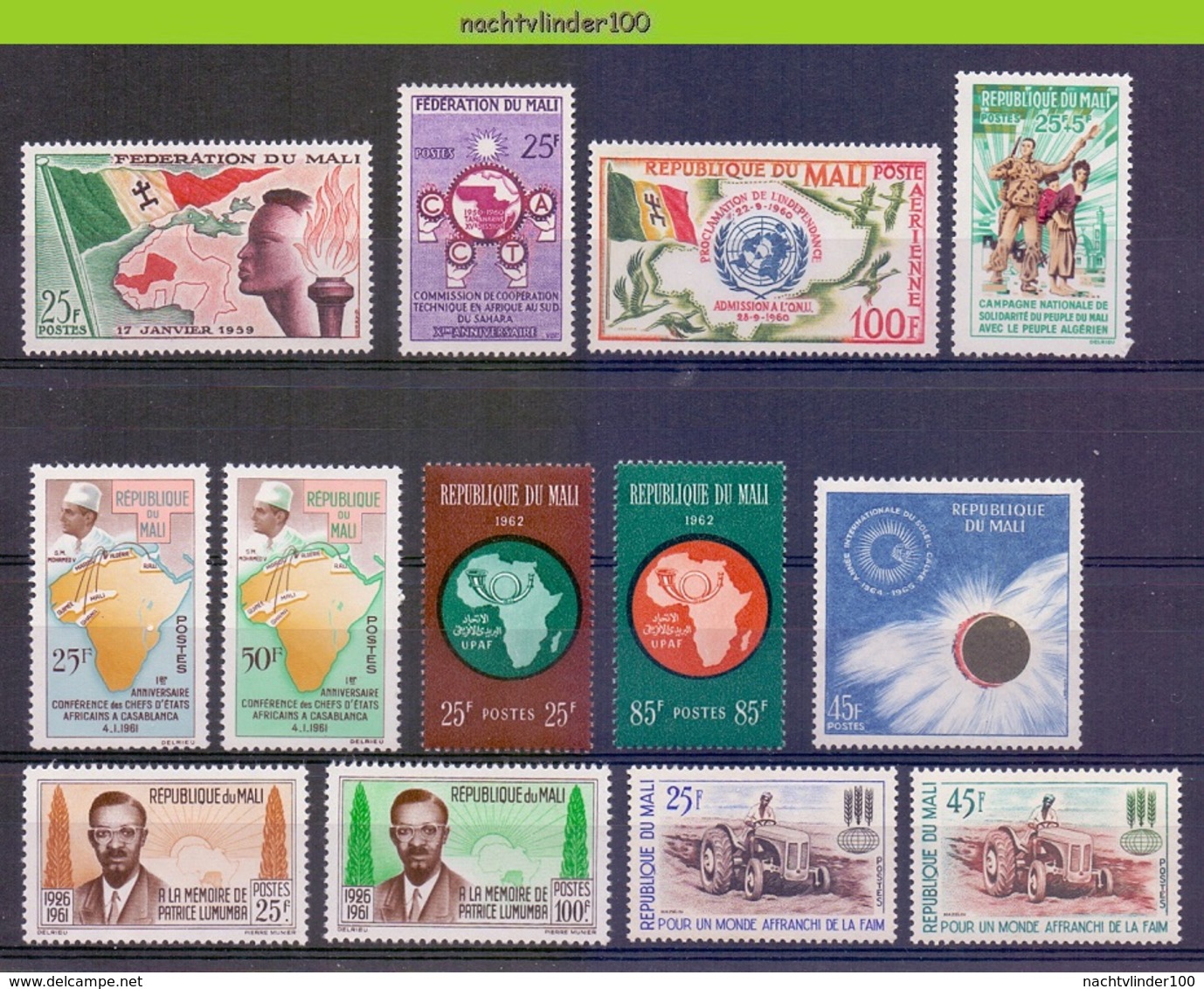 Msh006 * SMALL ASSORTMENT * QWMA 1959-1965 PF/MNH - Mali (1959-...)