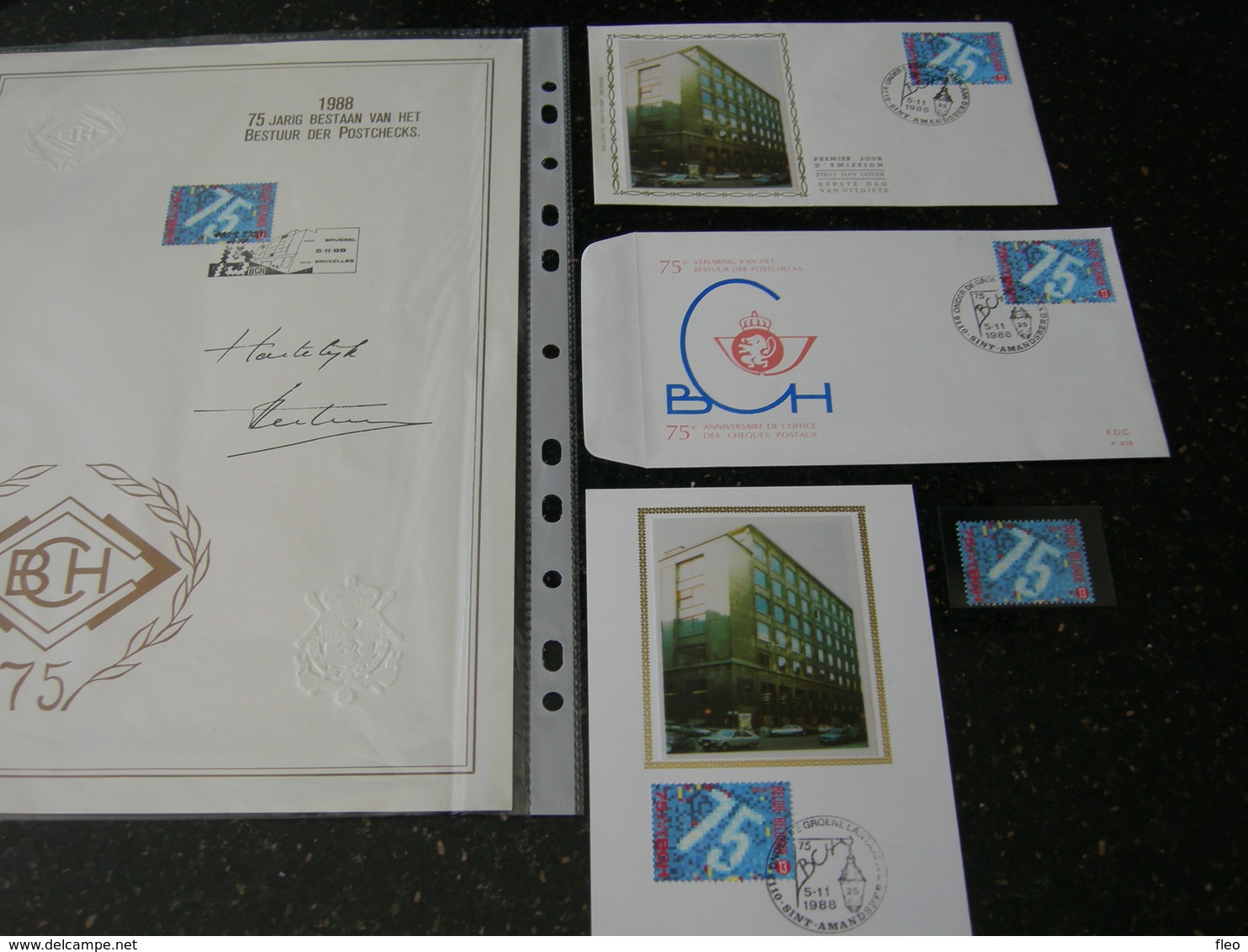 BELG.1988 2306 Zegel** FDC & Maxikaart + FDC Soie-zijde ,plus Groot Exemplaar Met Signatuur Ontwerper !! - 1981-1990