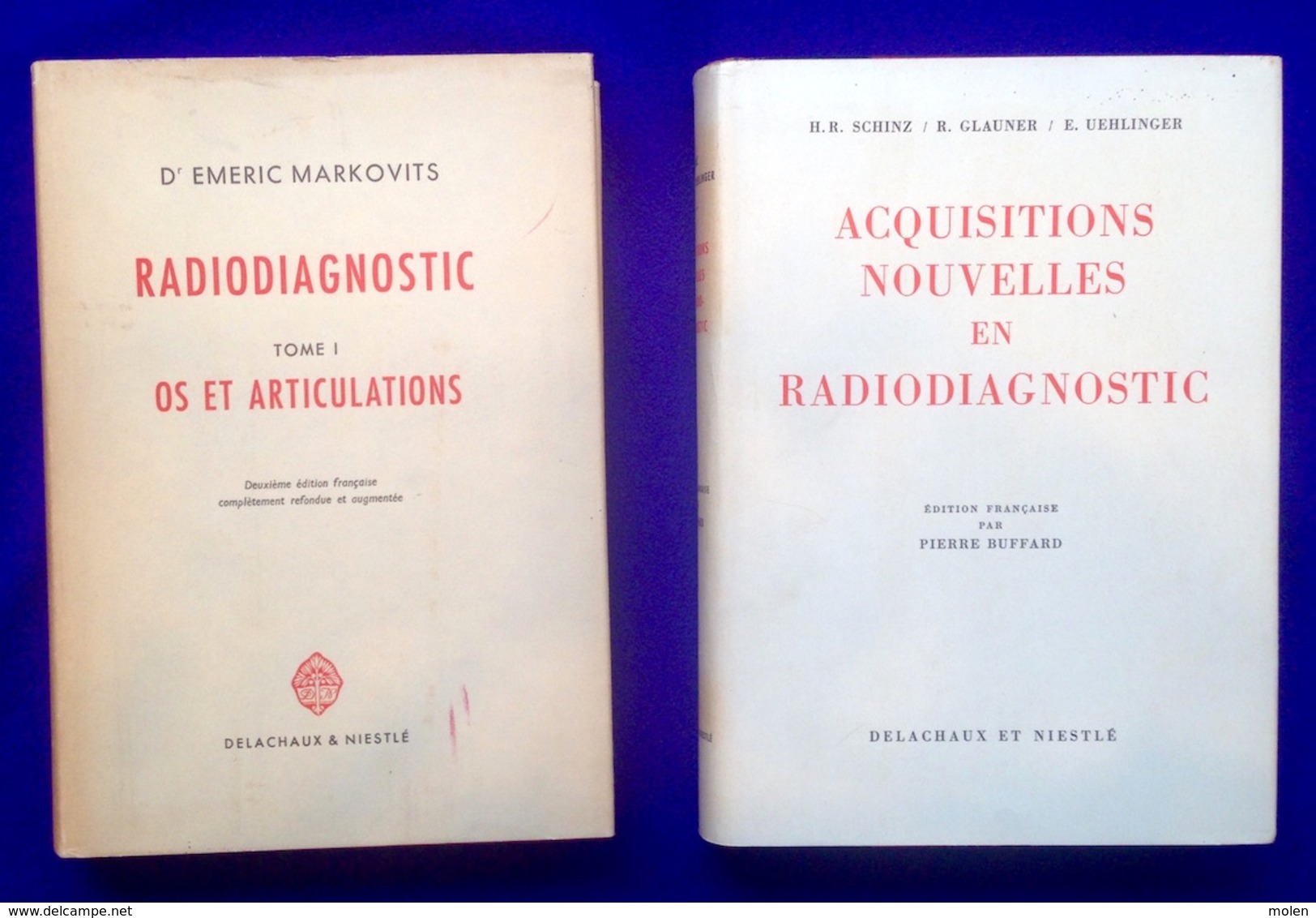 6 Livres = TRAITE DE RADIODIAGNOSTIC Schinz RONTGEN RAYONS X STRALEN RAY RADIOGRAPHIE RADIOLOGIE HOPITAL CLINIQUE Z692 - Santé