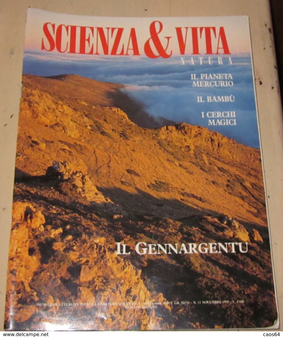 SCIENZA & VITA NOVEMBRE 1990 - Scientific Texts