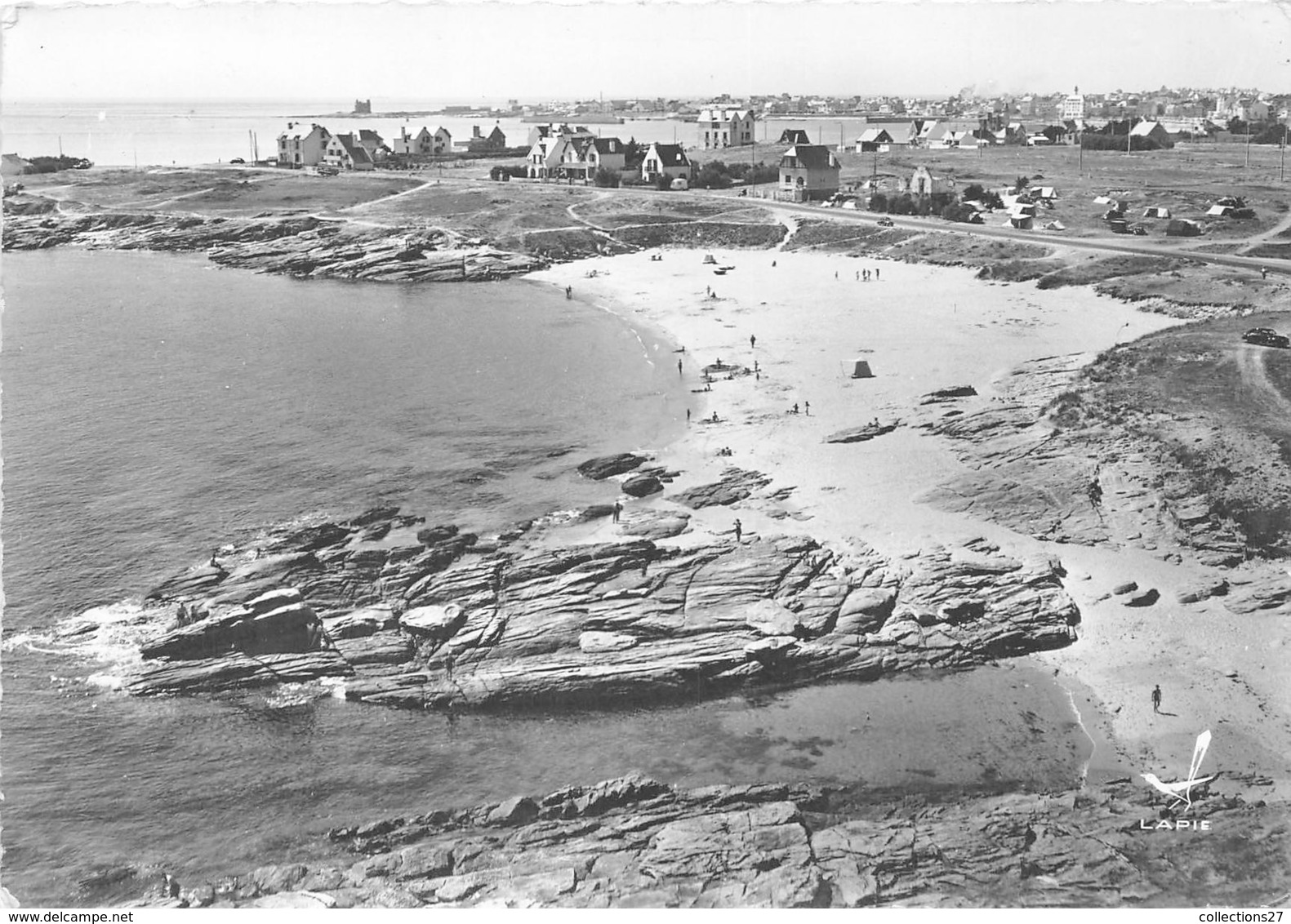 56-QUIBERON- VUE DU CIEL , PLAGE DU GOVIRO - Quiberon