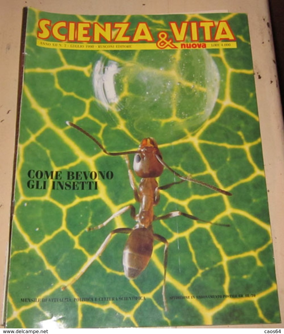 SCIENZA & VITA LUGLIO 1990 - Textes Scientifiques