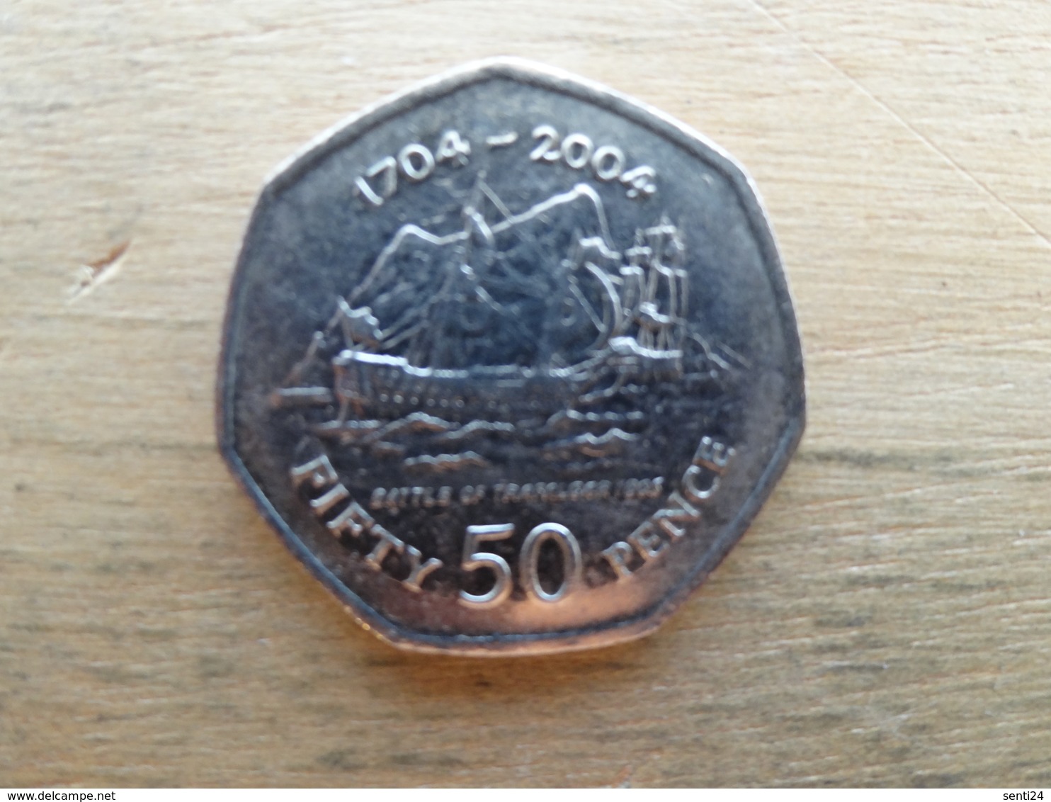 Gibraltar  50  Pence  2004  Km 1050  Anni; 1704-2004 - Gibraltar