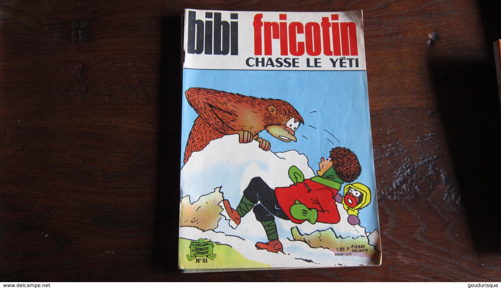 BIBI FRICOTIN N°51  BIBI FRICOTIN CHASSE LE YETI   LACROIX - Bibi Fricotin