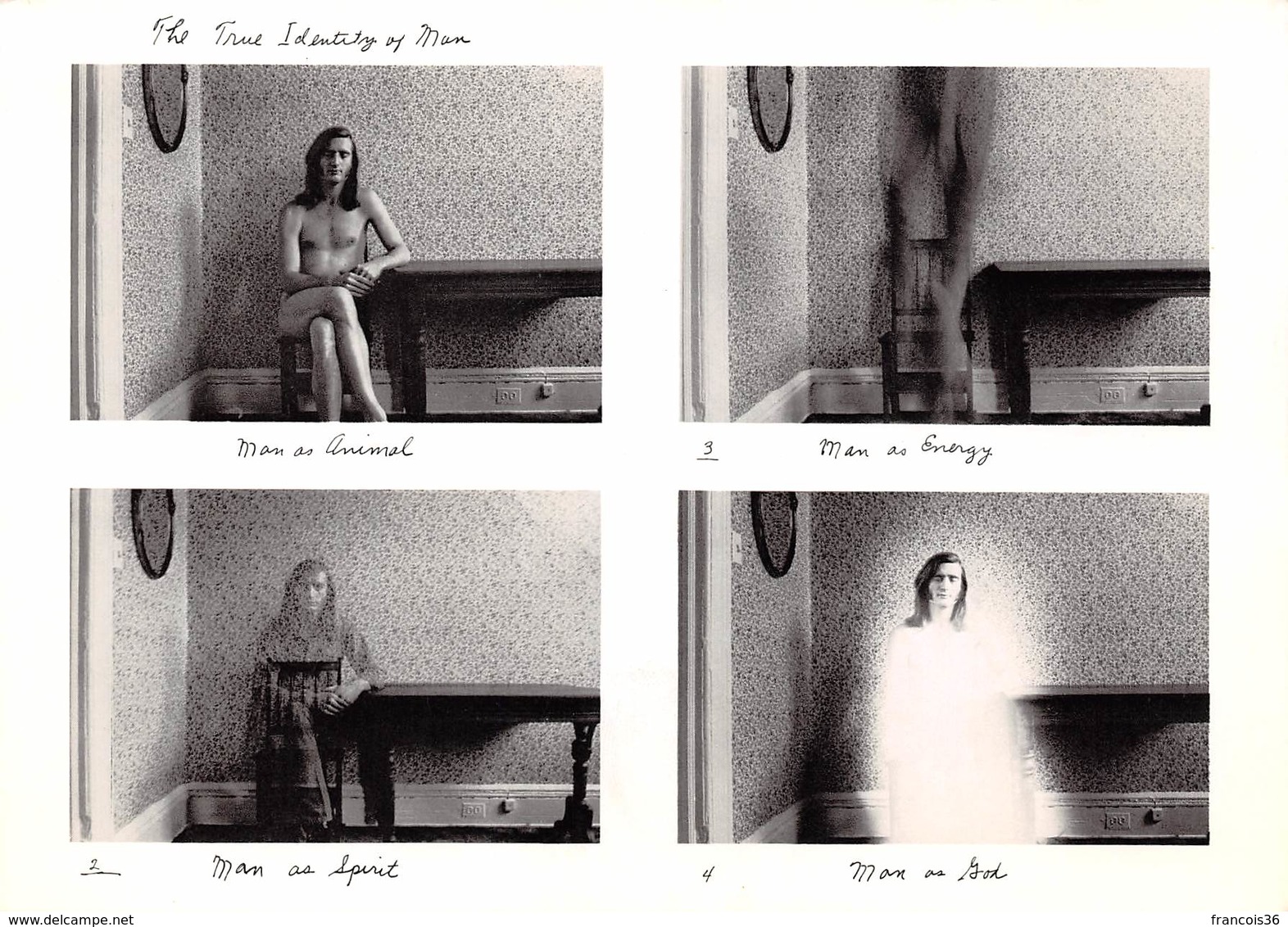 CPM - Photograph By Duane Michals - The True Identity Of Man 1971 - Animal Spirit Energy God - Photographie Photographe - Fotografie