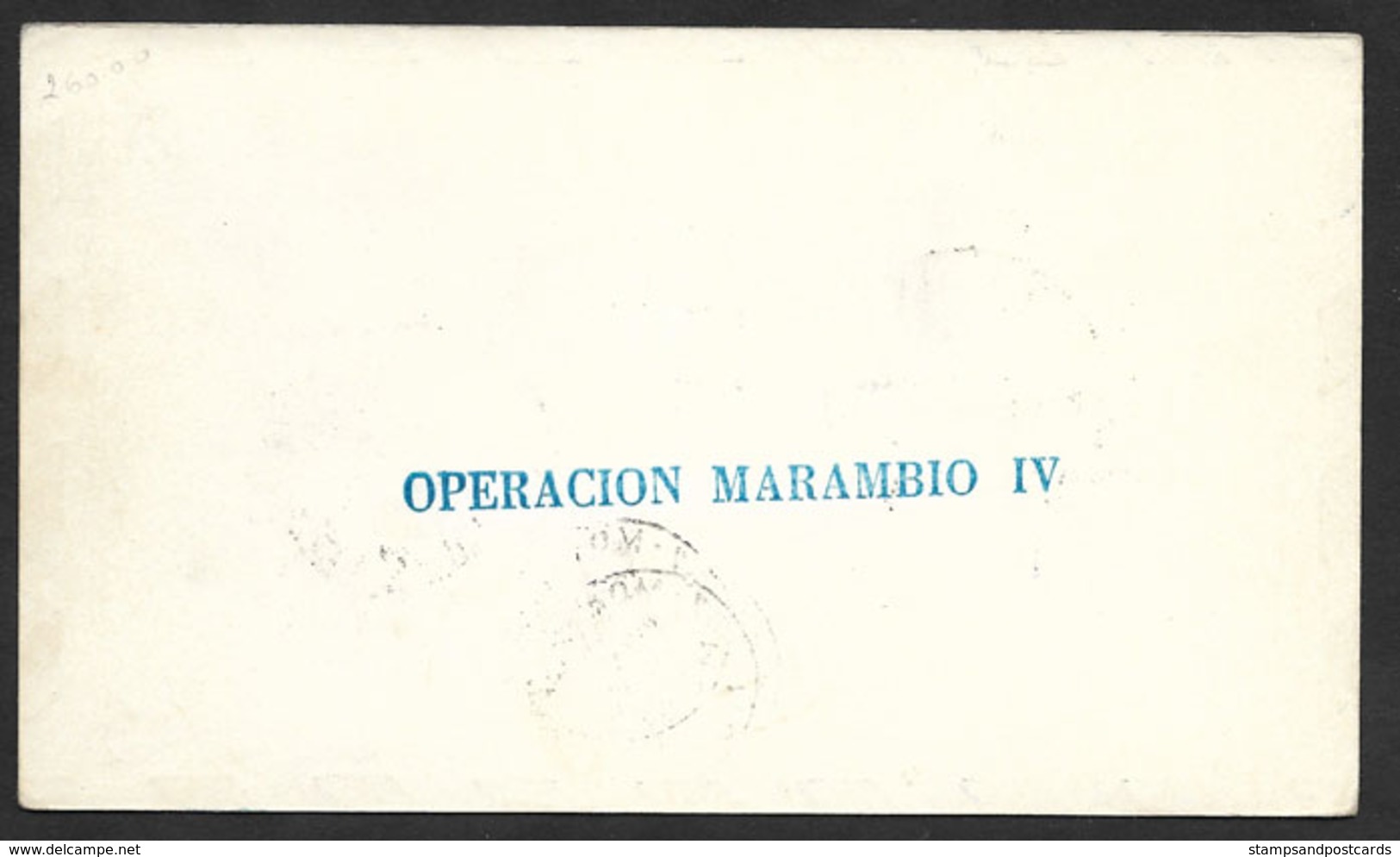 Argentine Base Aérienne V. Com. Marabio Avion C130 Antarctique Voyagé France Timbre-taxe 1971 Argentina Antartic Flight - Polar Flights