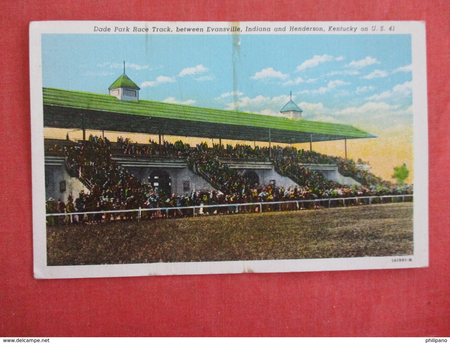 Dade Park Race Track Between Evansville Ind. & Henderson KY.ref 3006 - Autres & Non Classés