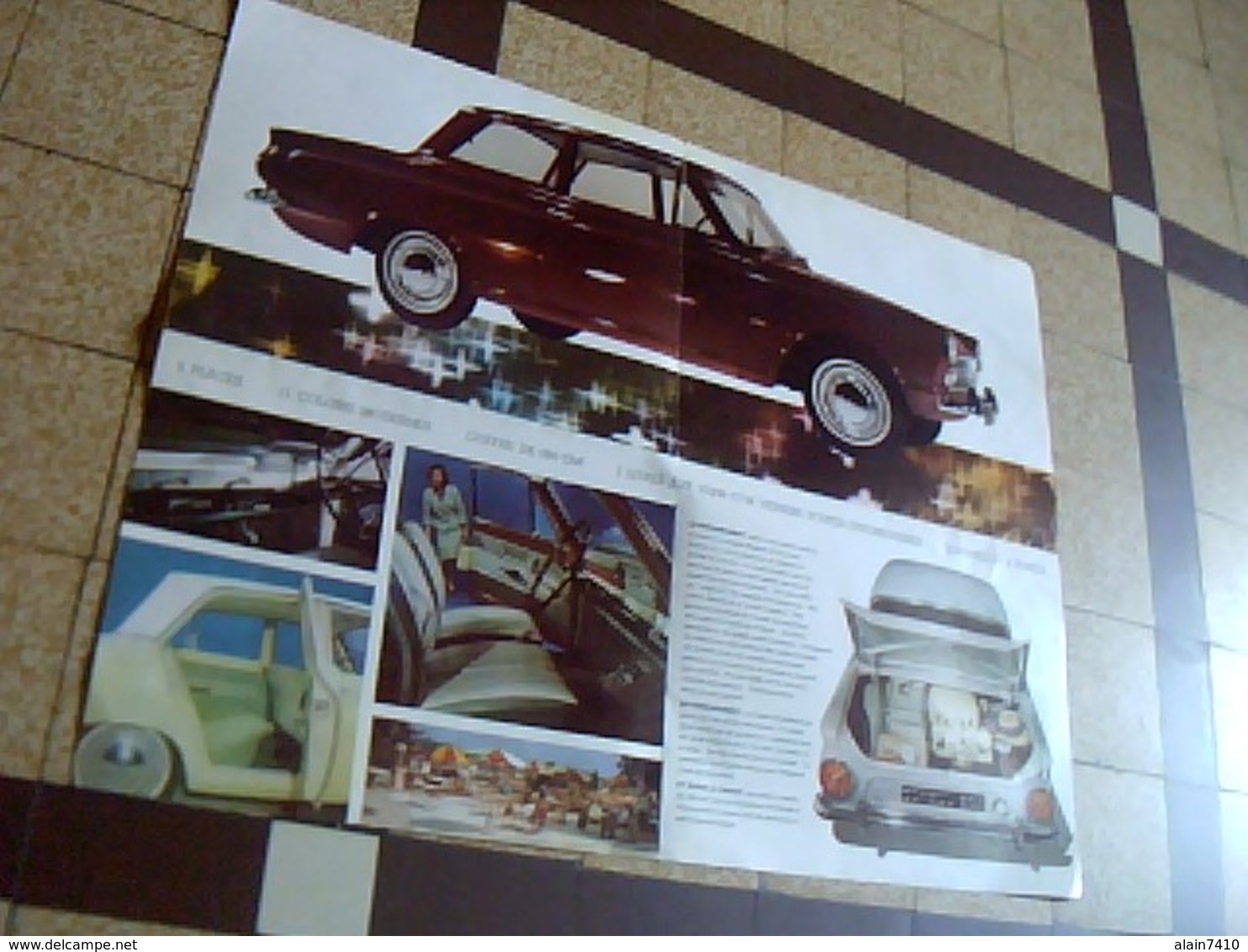 Publicité  Automobile Depliant 4 Pages Ford Cortina 5  Places - Publicités