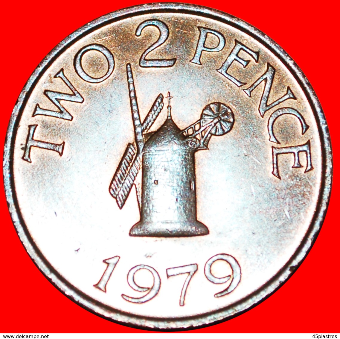 * WINDMILL (1977-1981): GUERNSEY ★ 2 PENCE 1979! LOW START ★ NO RESERVE! - Guernsey