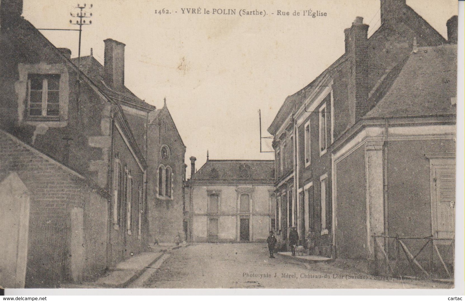 D72 - YVRE LE POLIN - RUE DE L'EGLISE - Autres & Non Classés