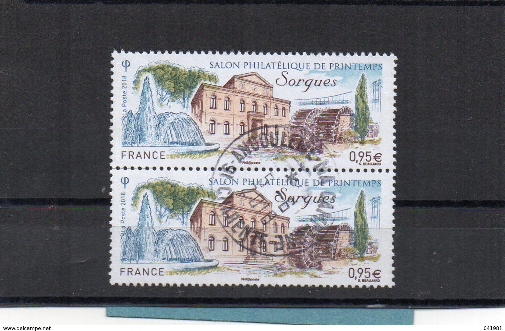 FRANCE 2018 / SORGUES - 2 Timbres - Superbe Oblitération  / Oblitérés - Gebraucht